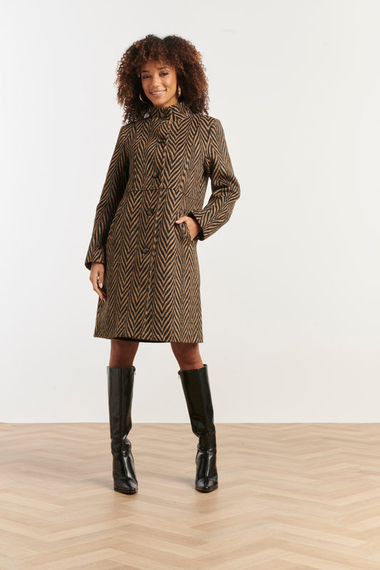 Herringbone coat