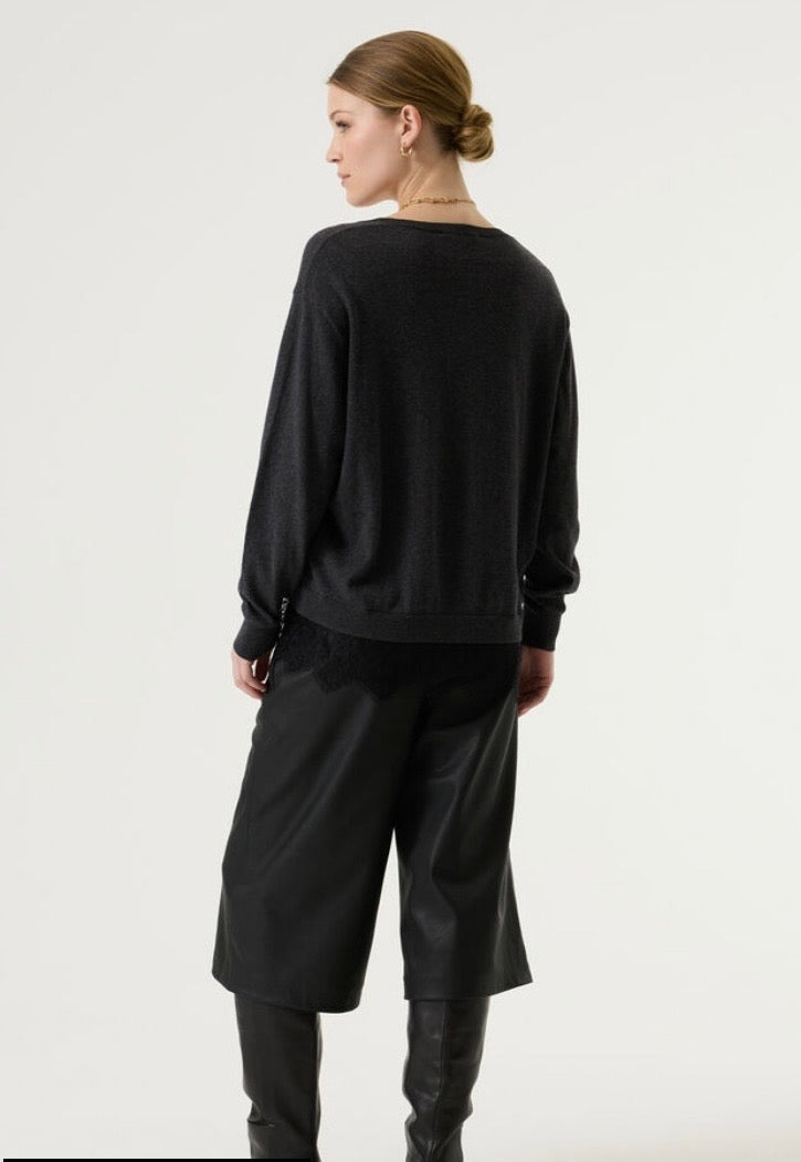 Faux leather culottes