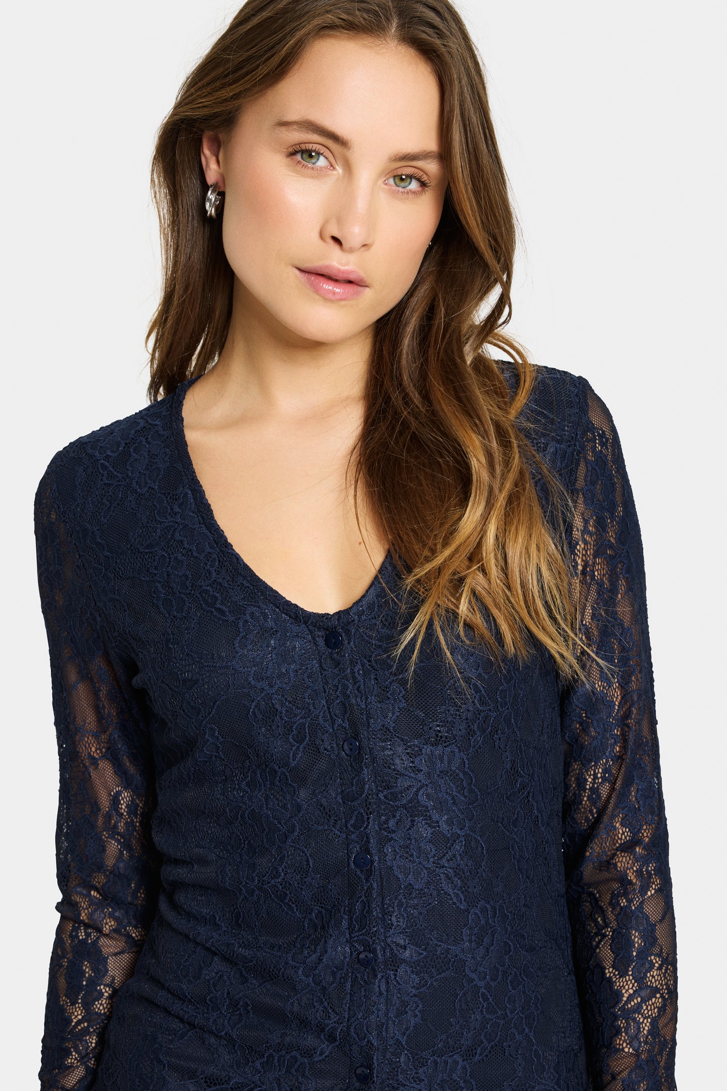 Gracie Navy Lace Dress