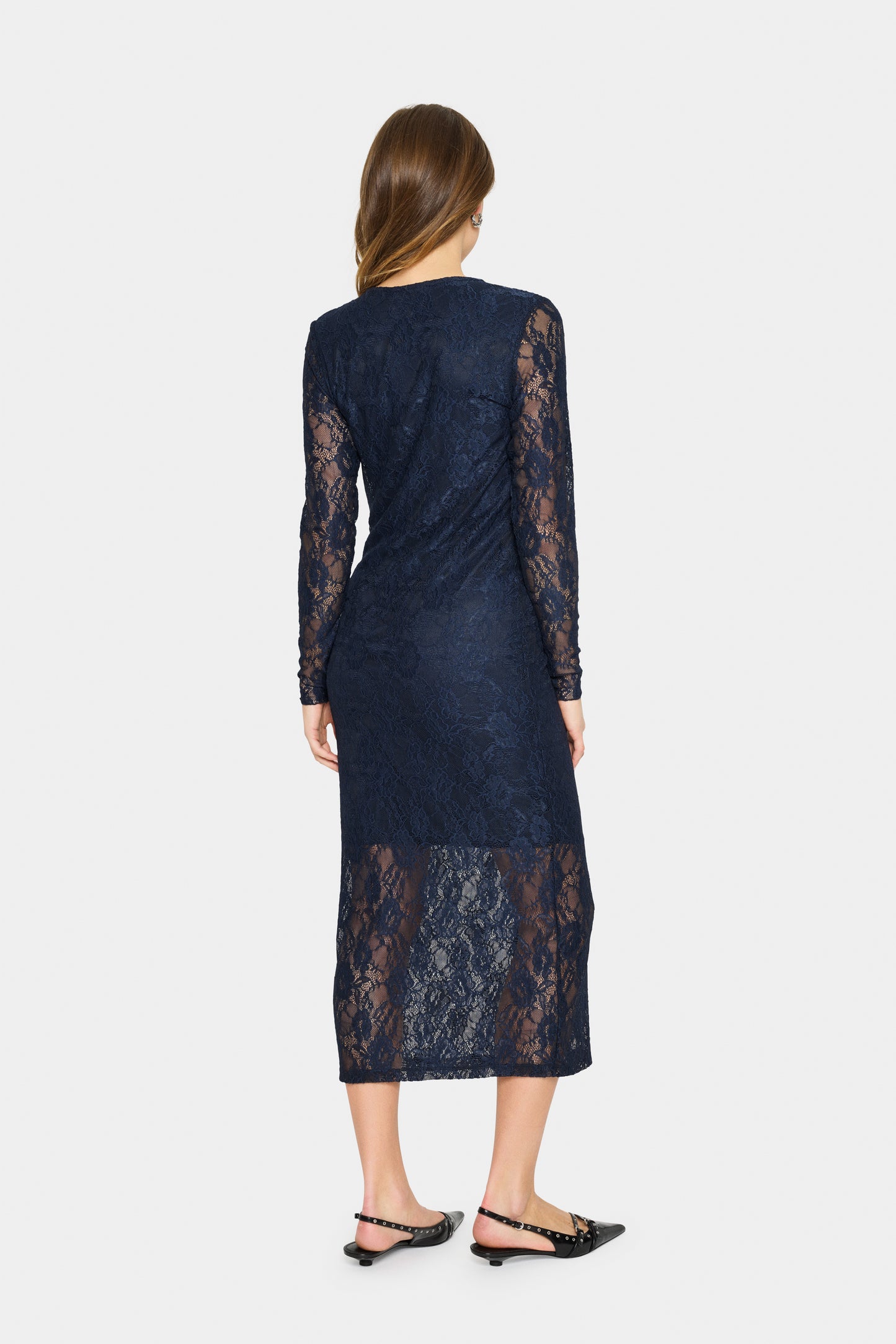Gracie Navy Lace Dress