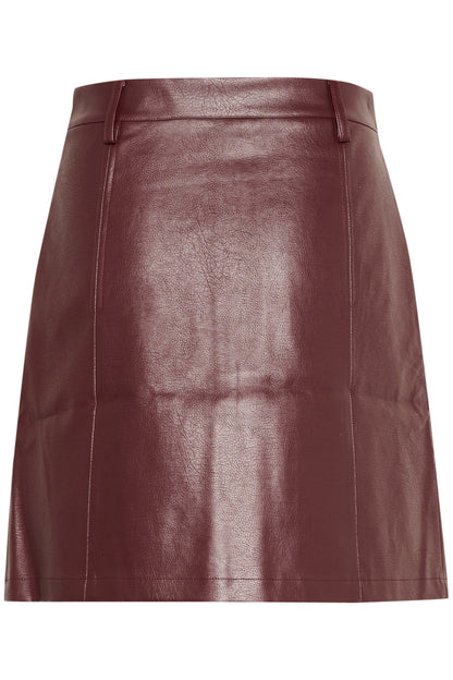 Livia faux leather skirt