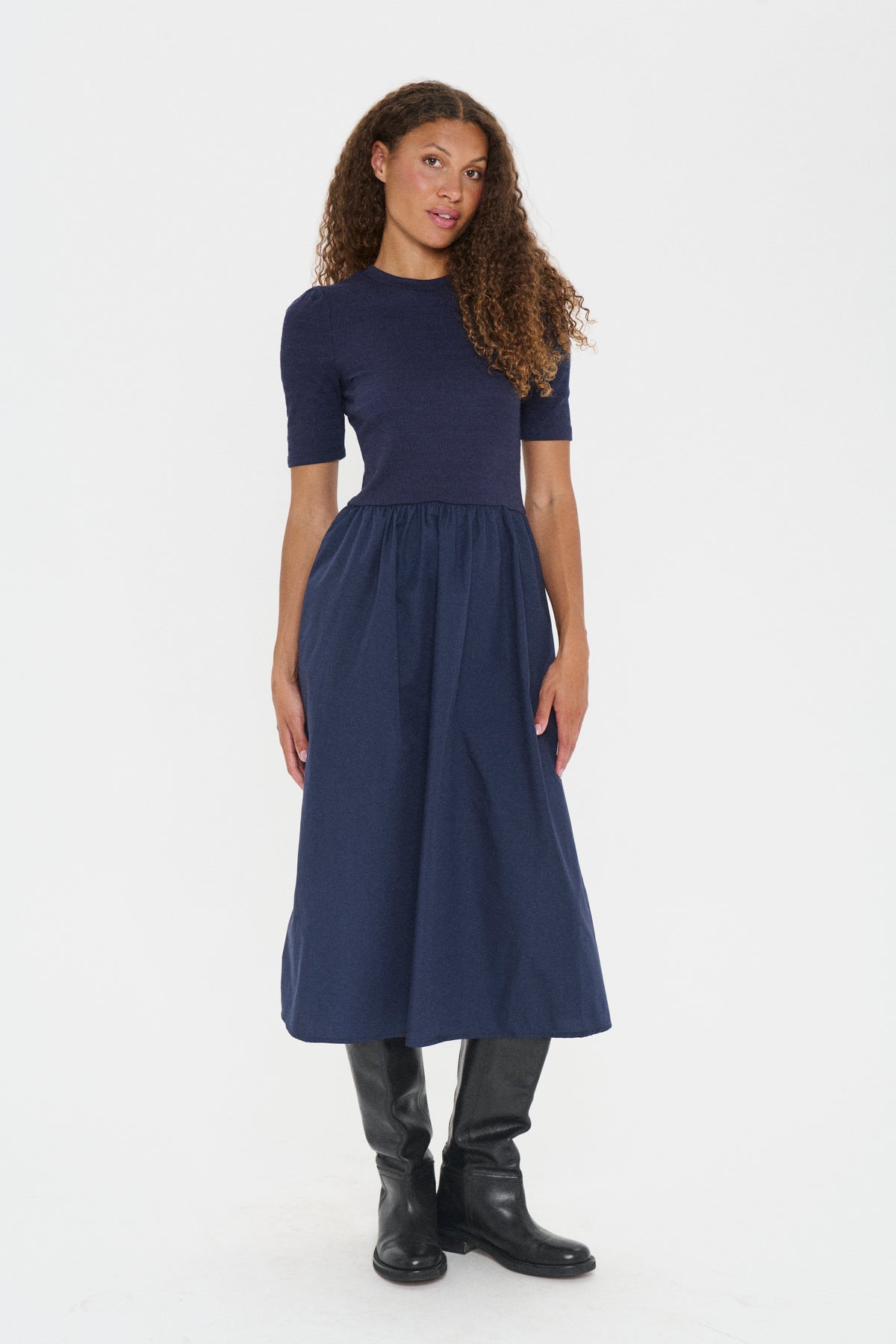 Eliza navy dress