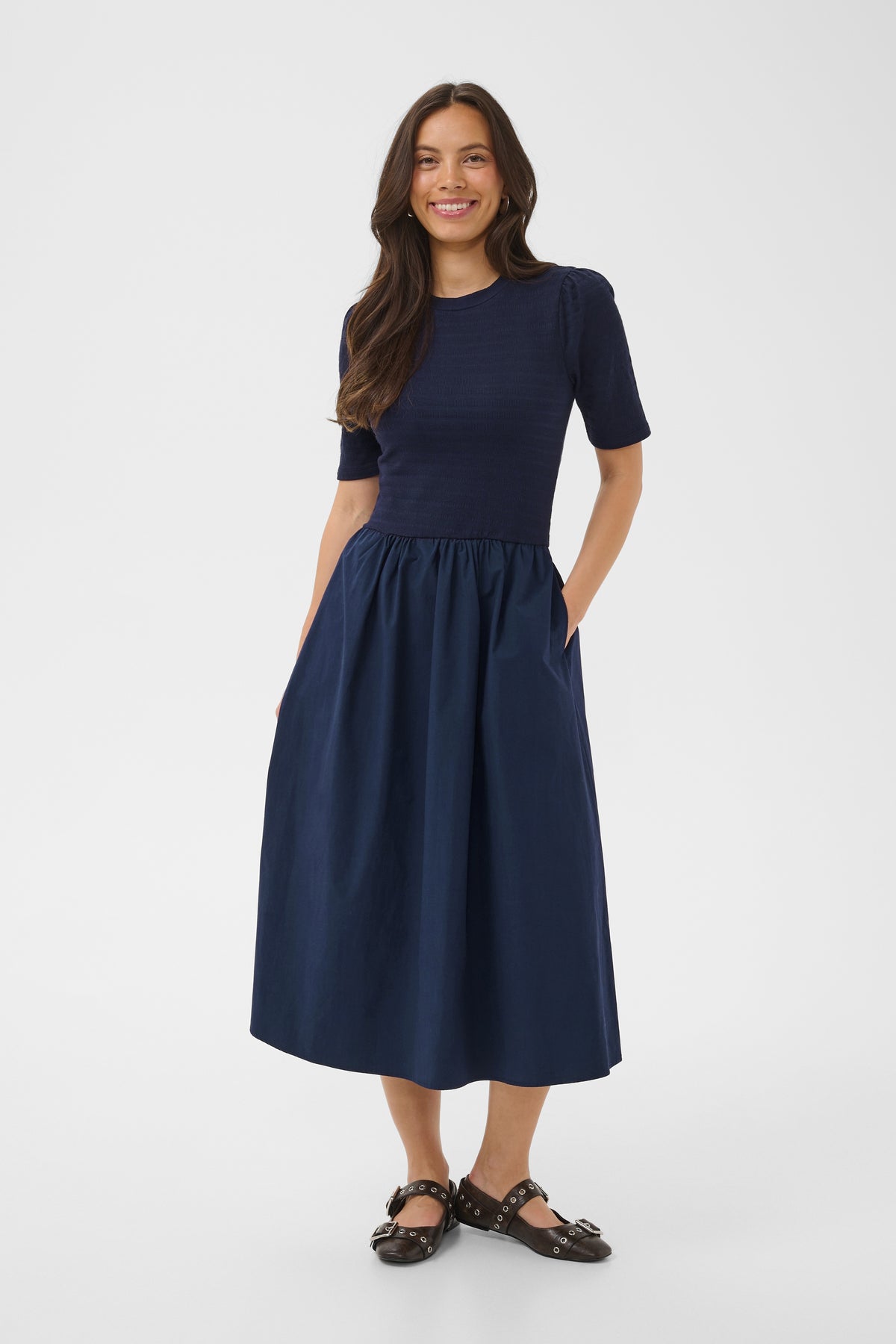 Eliza navy dress