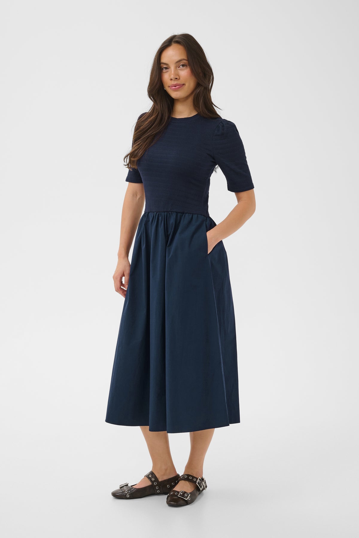 Eliza navy dress