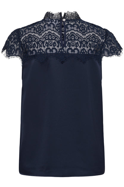 Navy Tilly blouse