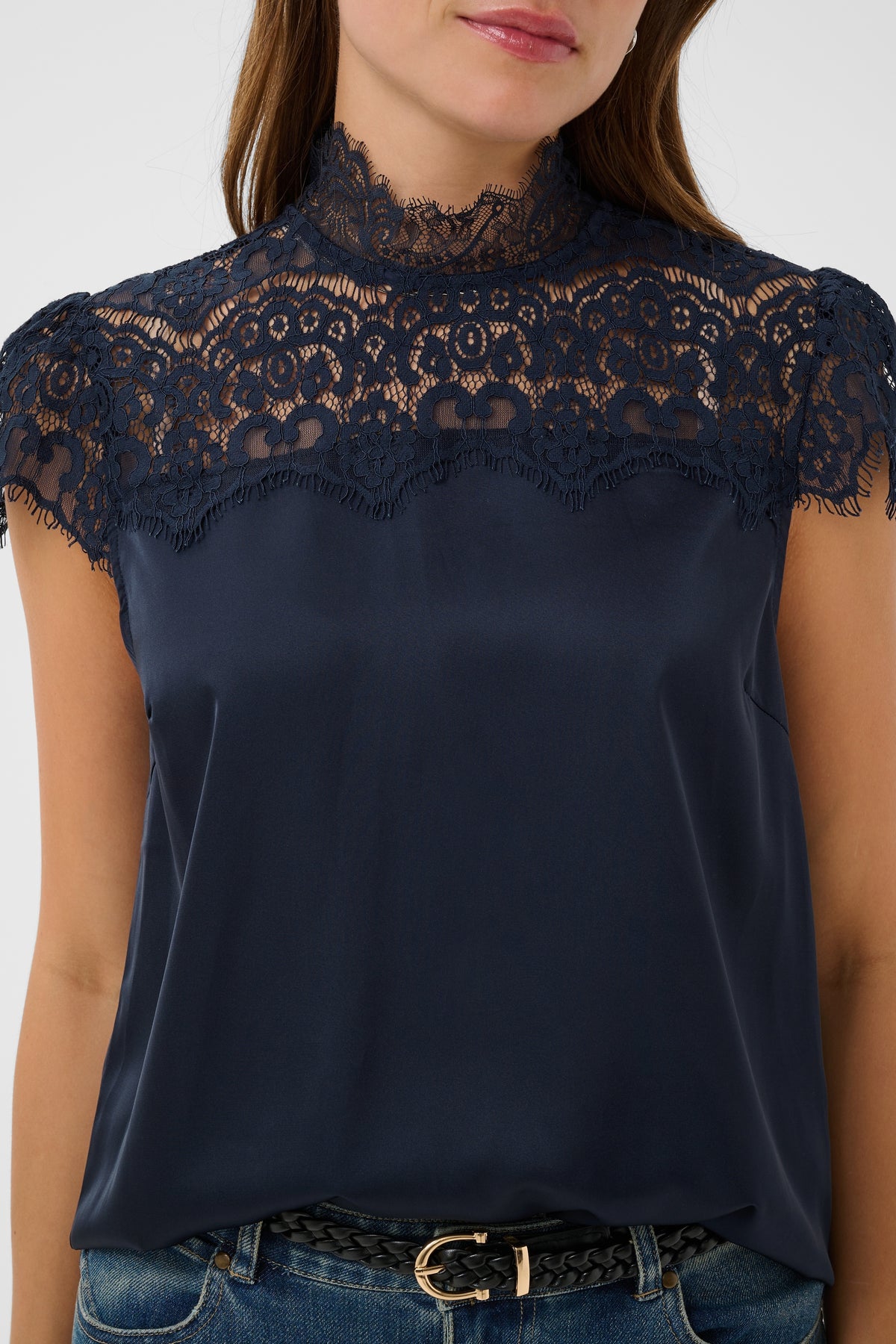 Navy Tilly blouse