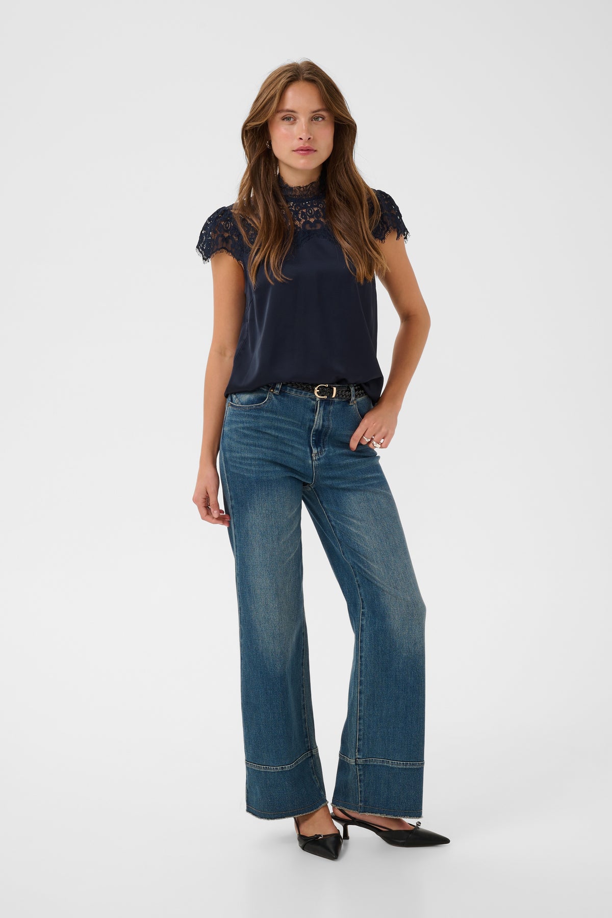Navy Tilly blouse
