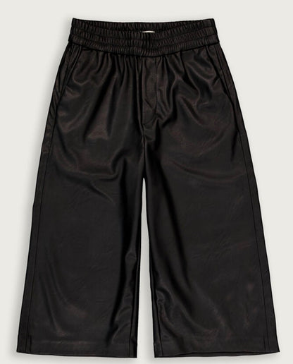 Faux leather culottes