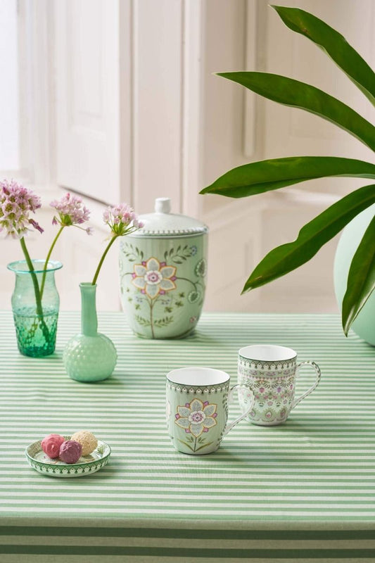 Set/2 Mugs Small Lily&Lotus Light Green by Pip Studio