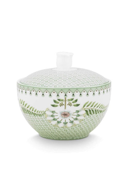 Sugar Bowl Lily&Lotus Tiles Light Green by Pip Studio
