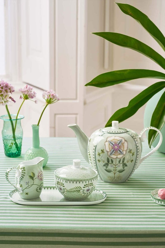 Sugar Bowl Lily&Lotus Tiles Light Green by Pip Studio