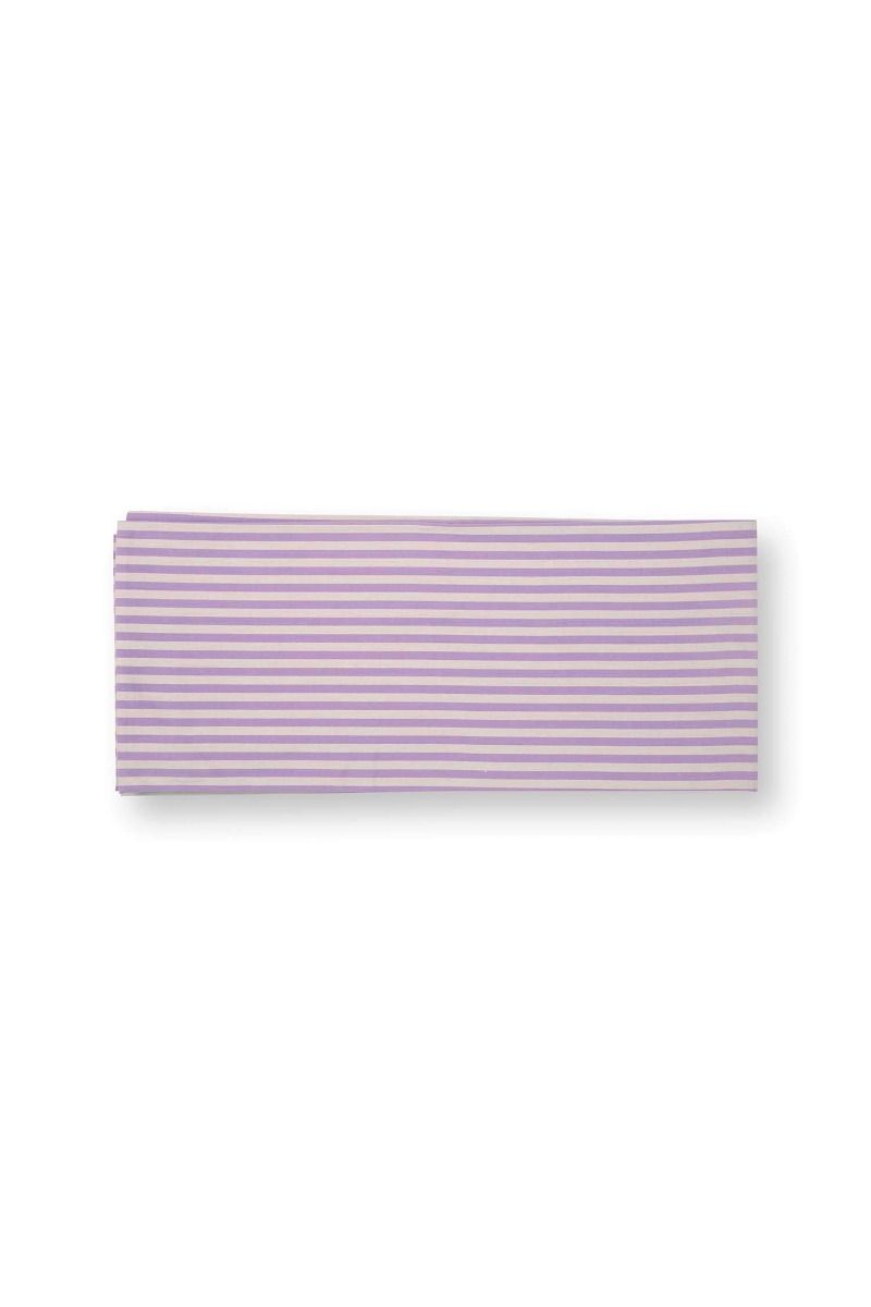 Lilac stripey table cloth 160cm x 250cm by Pip Studio