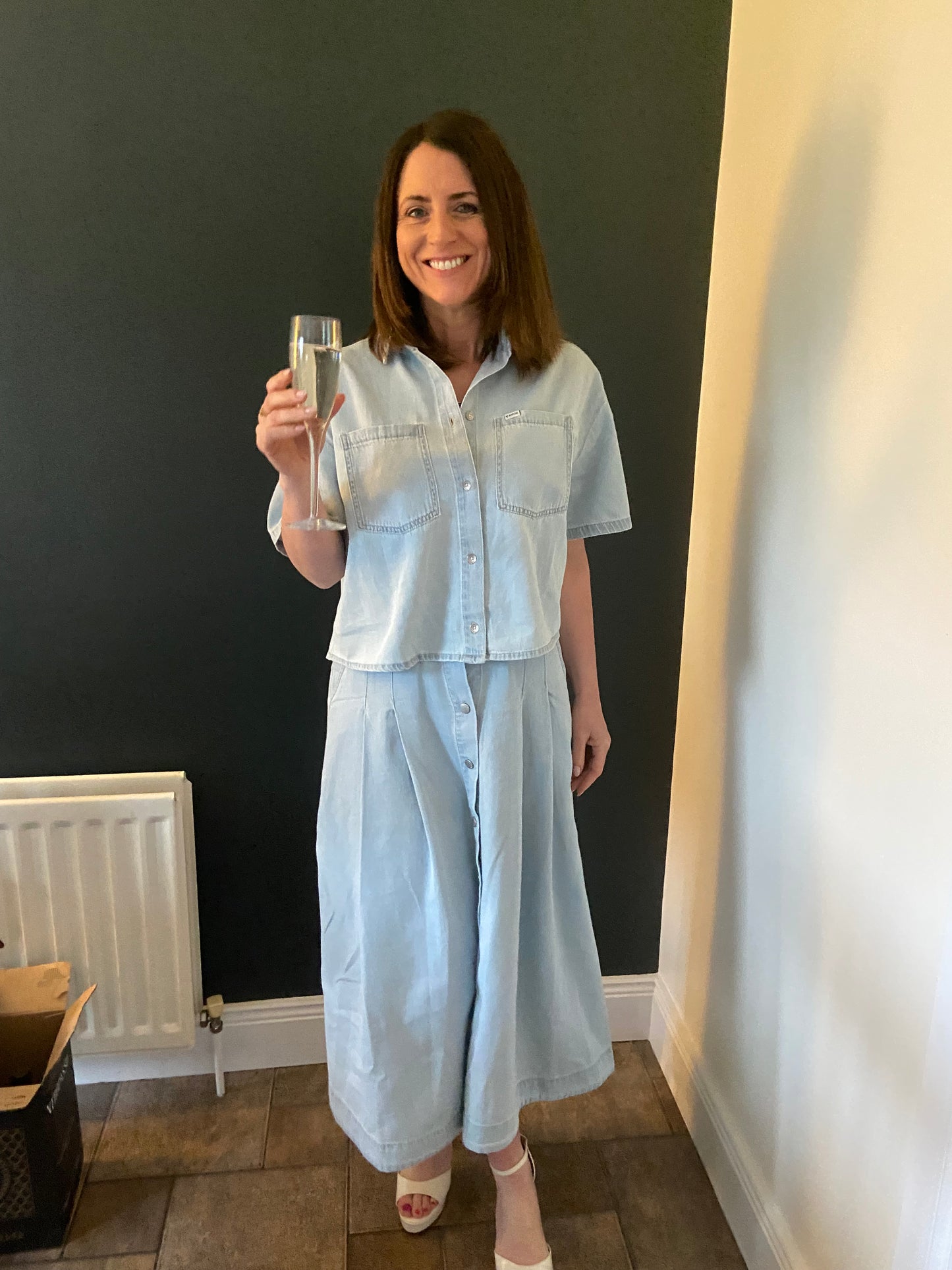 Cynthia 100% cotton soft demin shirt