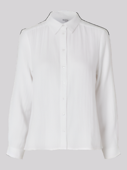 Hazel - 100% organic cotton white shirt