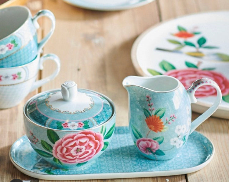 Pips Studio Blushing Birds Blue Cake Tray