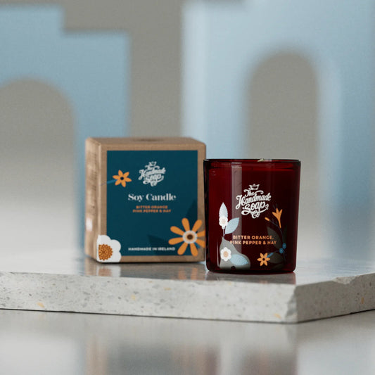 Scented Soy Candle - Bitter Orange, Pink Pepper & Hay | 210g