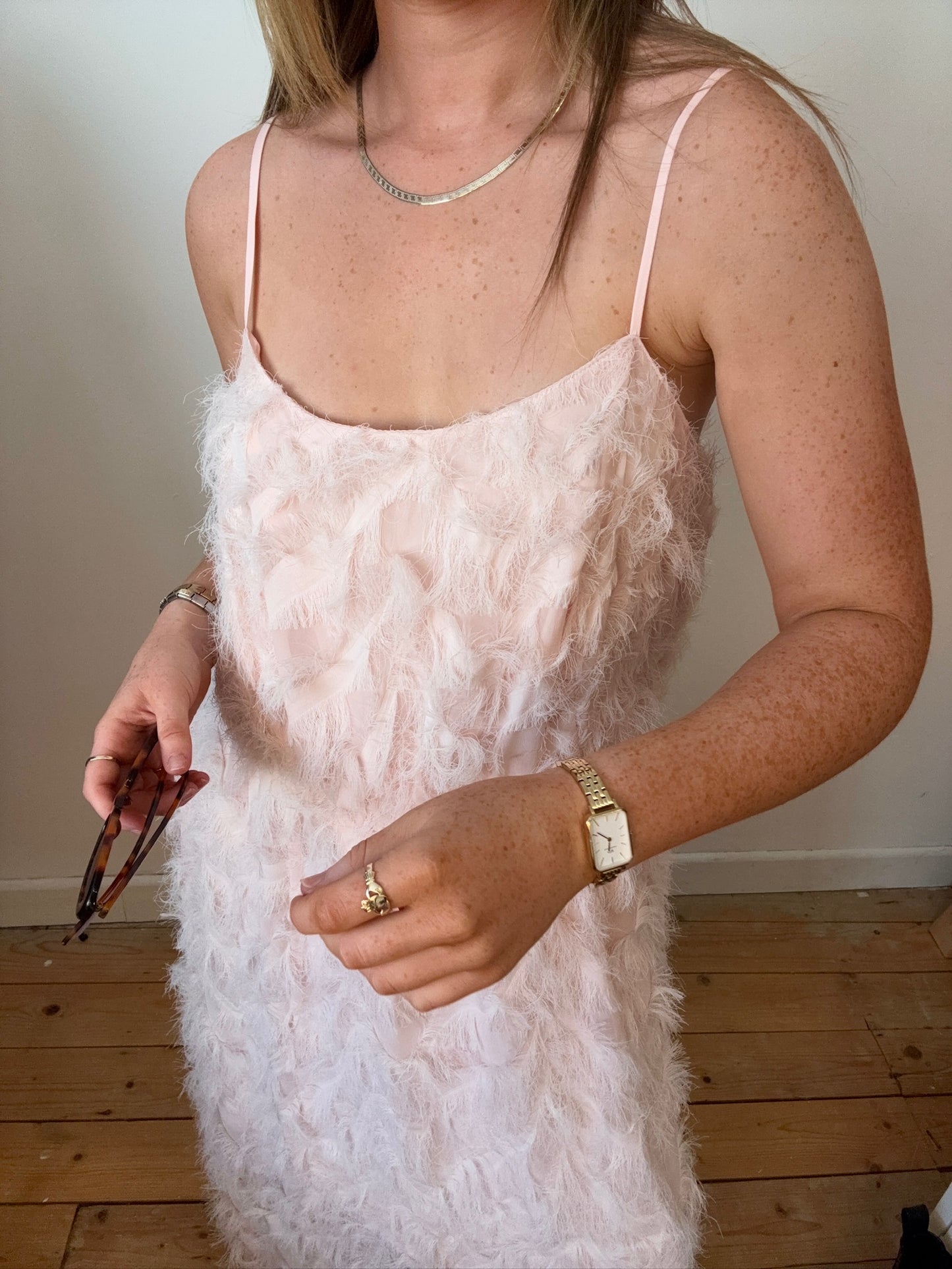 Adeline blush pink dress