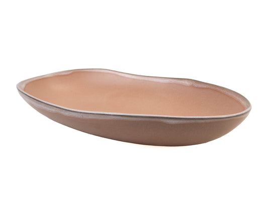 Aviero large terracotta oval bowl by MARIA PORTUGAL TERRACOTA
