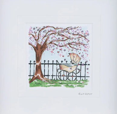 Blossom with brown frame