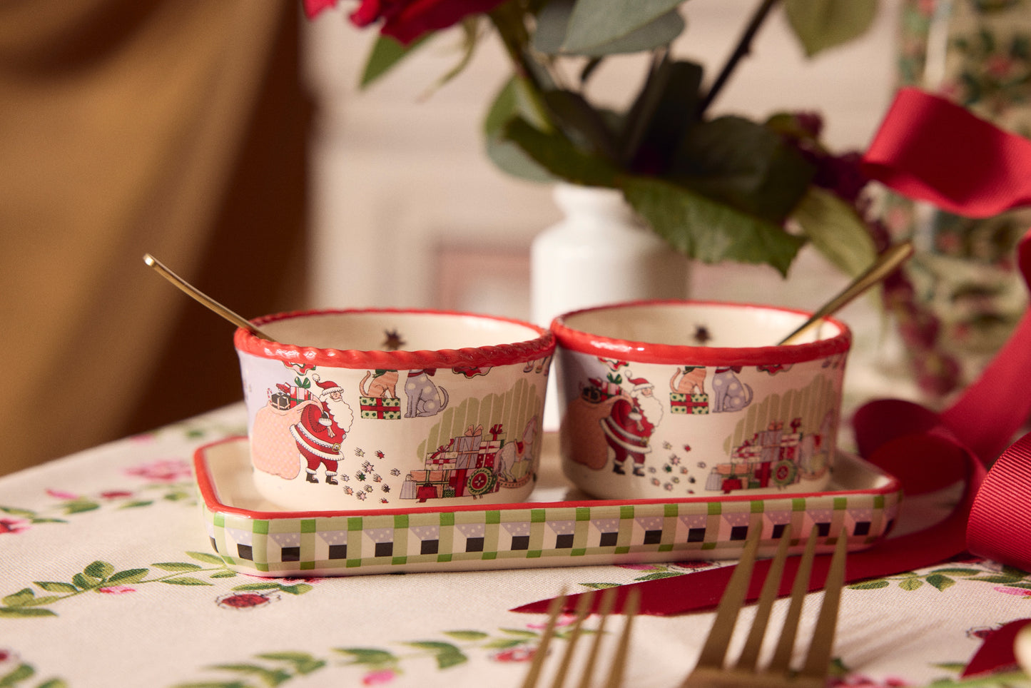 Christmas Condiment Pot Set by Cath Kidston