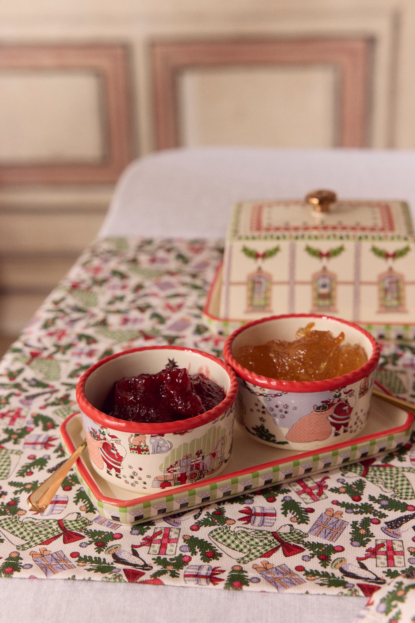 Christmas Condiment Pot Set by Cath Kidston