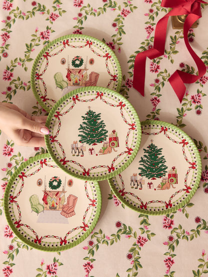 Set of 2 Christmas Side Plates by Cath Kidston