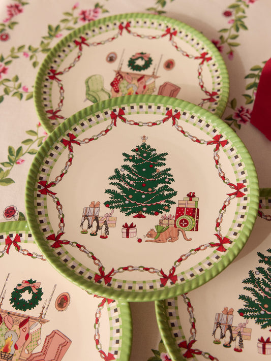 Set of 2 Christmas Side Plates by Cath Kidston