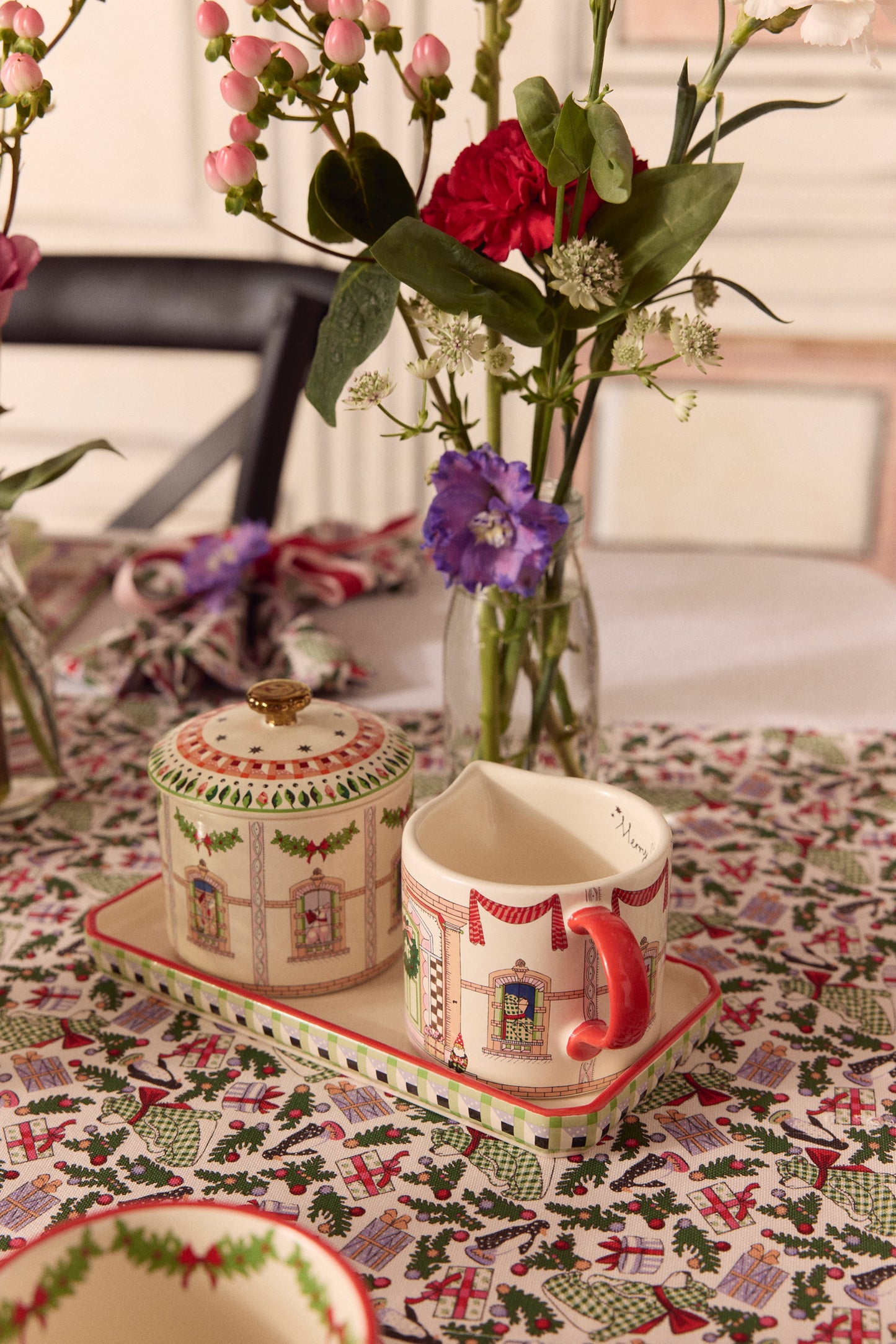 Christmas Milk & Sugar Set by Cath Kidston