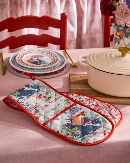 Christmas Journey Double Oven Gloves by Cath Kidston