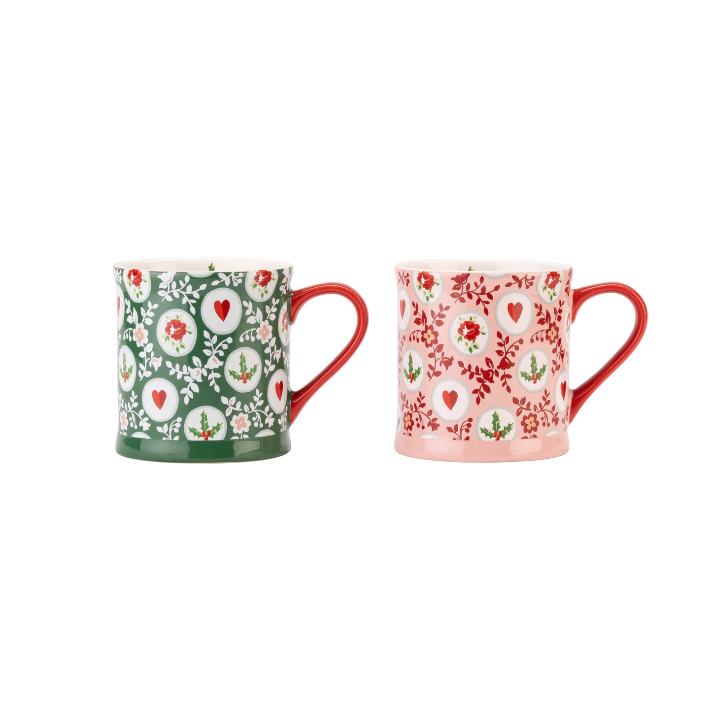 Set of 2 Christmas mugs by Cath Kidston
