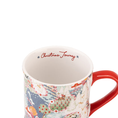 Cath Kidston Blue Christmas Journey Mug And Coaster Set