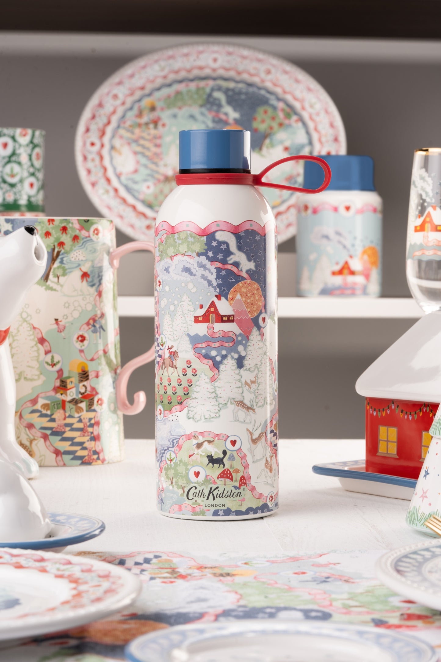 Stainless Steel Christmas Bottle 475ML by Cath Kidston