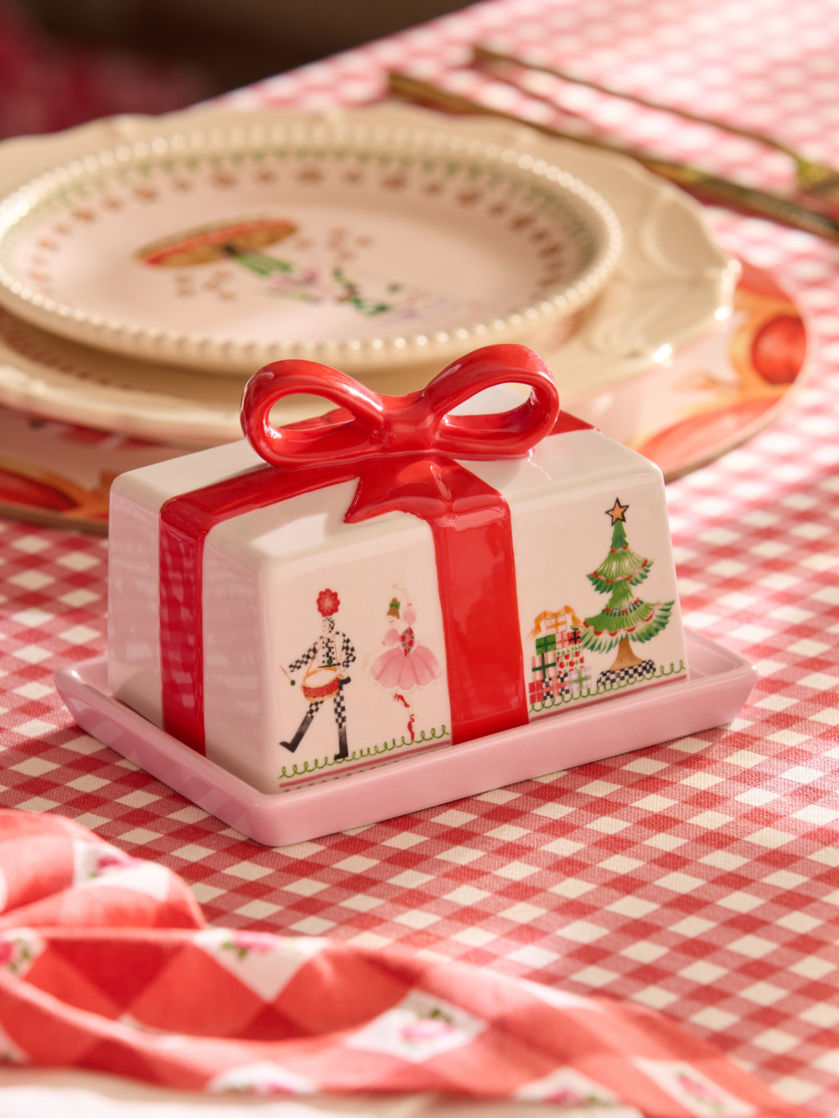 Cath Kidston Nutcracker Butter Dish
