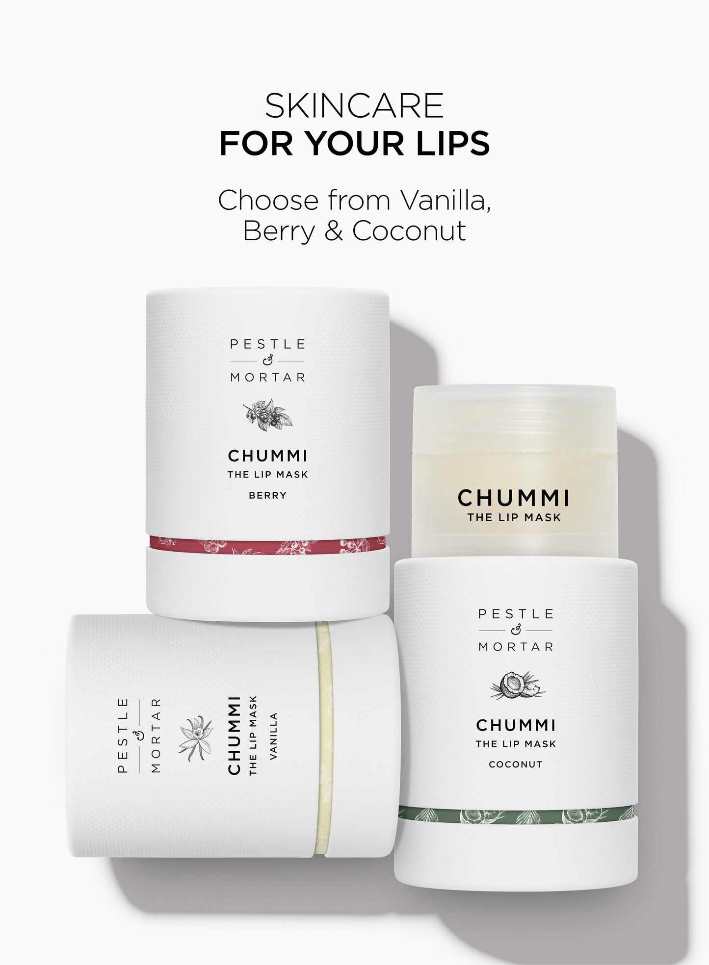 CHUMMI  THE LIP MASK - VANILLA 20G by Pestle & Mortar