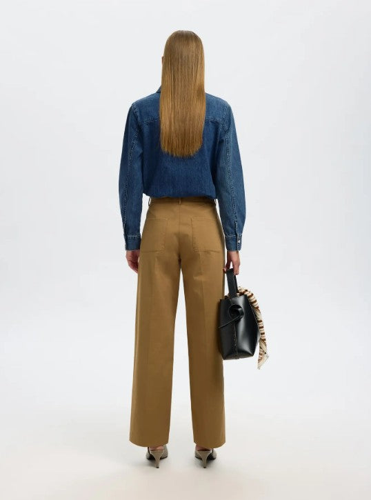 Dolly 100% cotton blue denim shirt