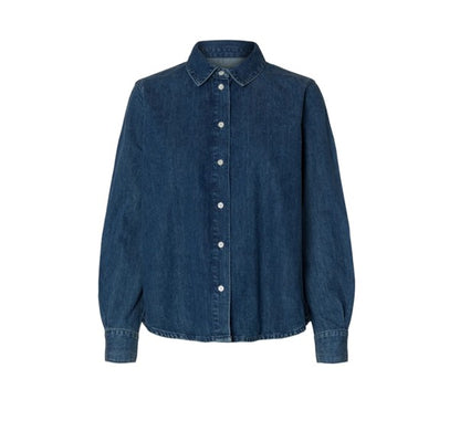 Dolly 100% cotton blue denim shirt