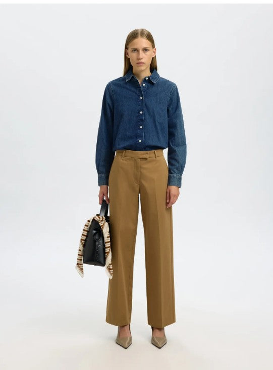 Dolly 100% cotton blue denim shirt