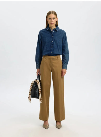 Dolly 100% cotton blue denim shirt