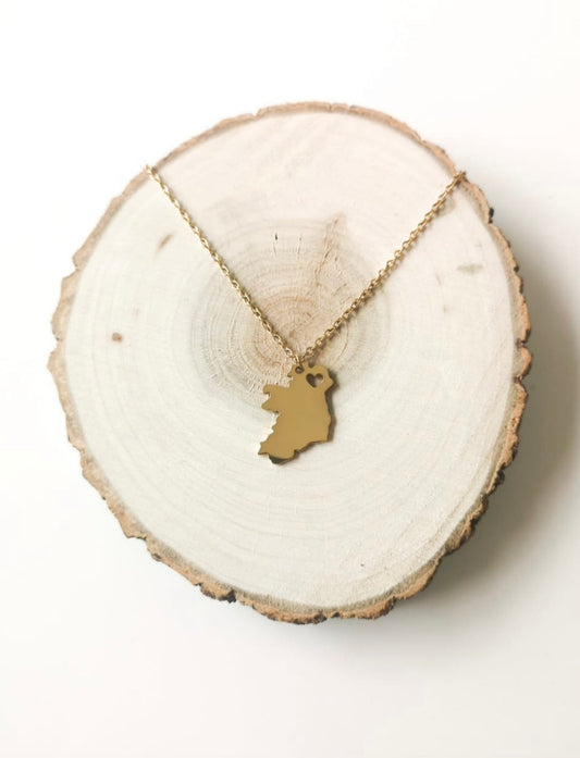 Gold Plated Ireland Heart necklace