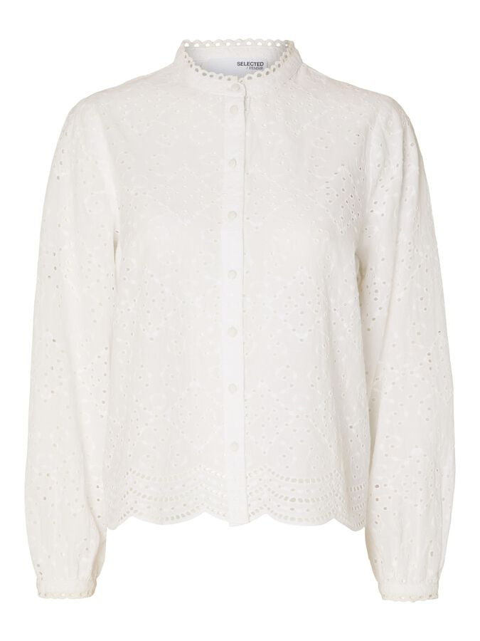 Broderie Anglaise White Shirt