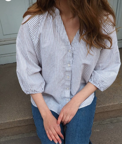 Nelly choc chip linen  shirt