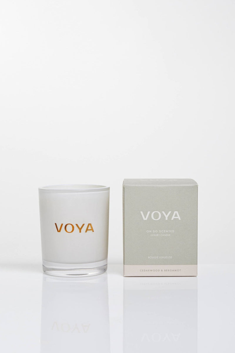 Cedarwood and Bergamot | Luxury Scented Candle by Voya