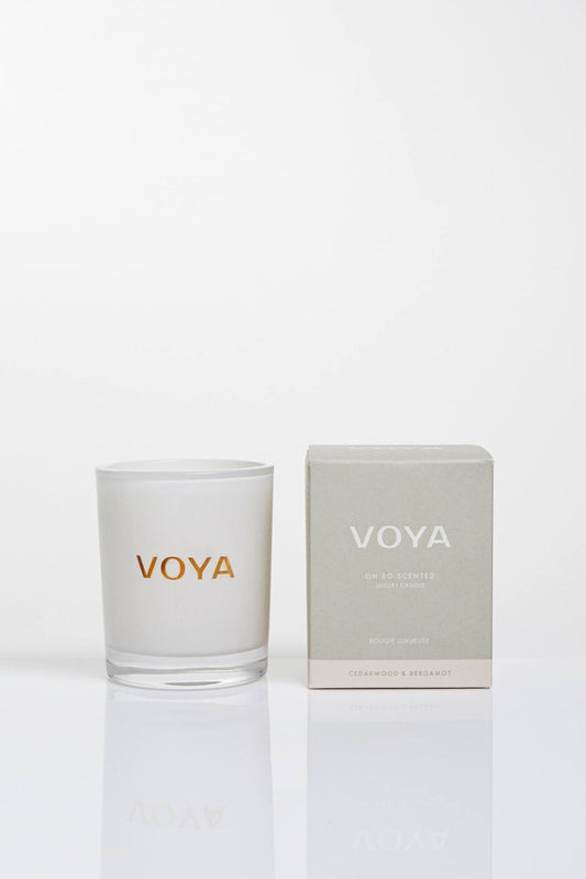 Cedarwood and Bergamot | Luxury Scented Candle by Voya