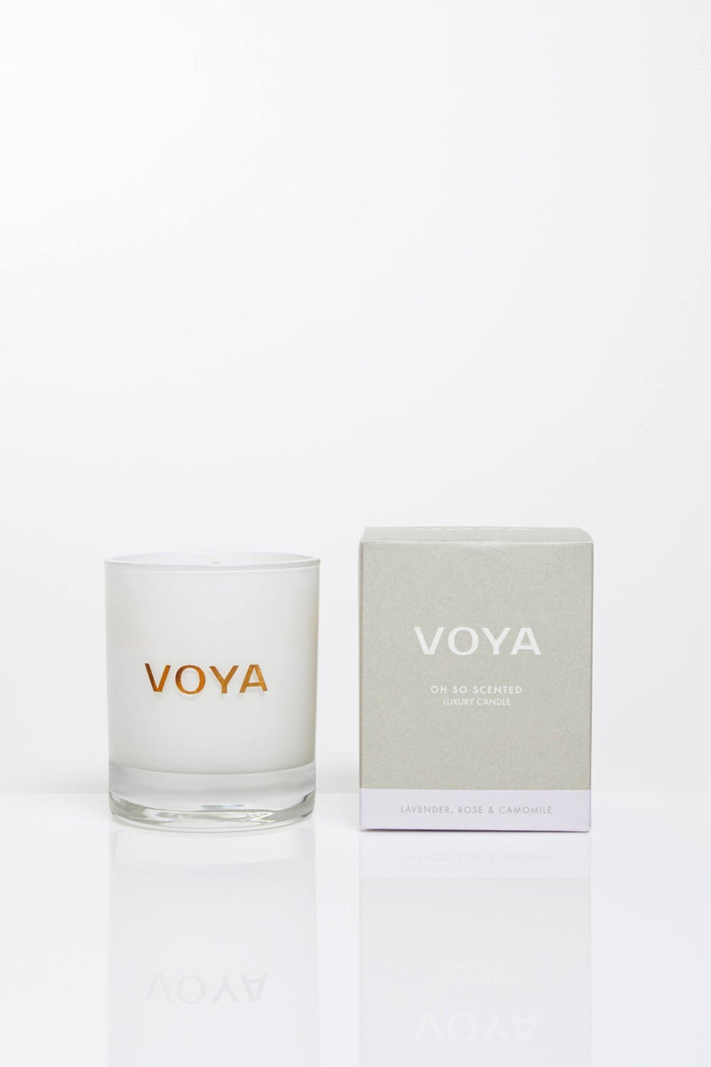 Lavender, Rose and Camomile | Luxury Scented Candle by Voya
