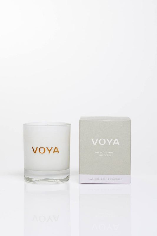 Lavender, Rose and Camomile | Luxury Scented Candle by Voya