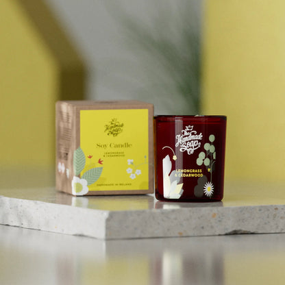 Scented Soy Candle - Lemongrass & Cedarwood | 210g