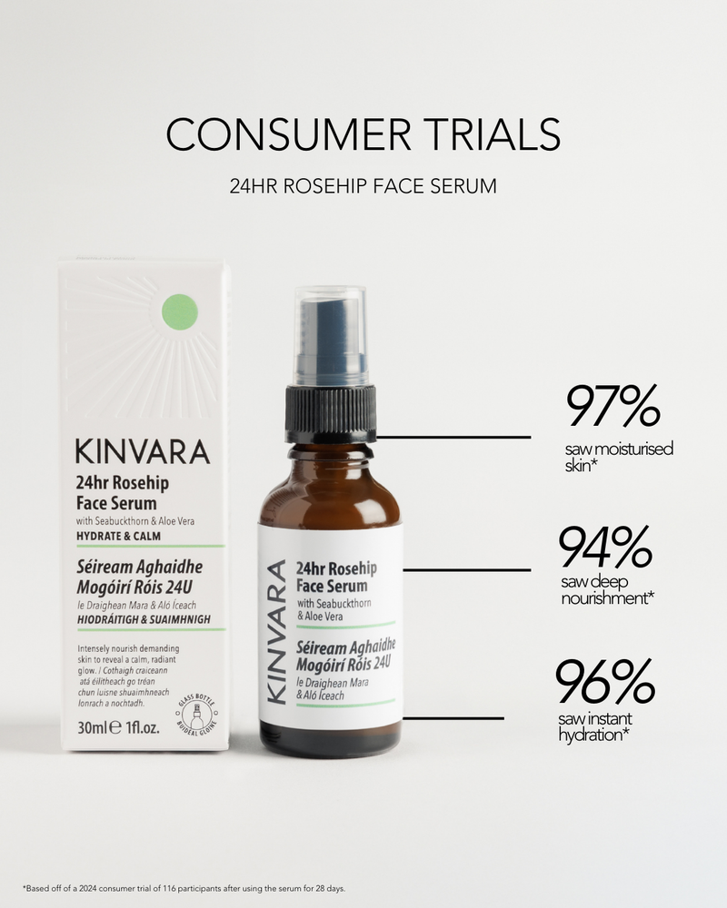 Kinvara 24Hr Rosehip Face Serum 30ml