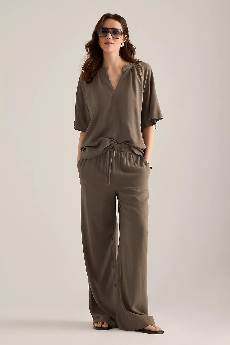 Stella choc chip linen pants