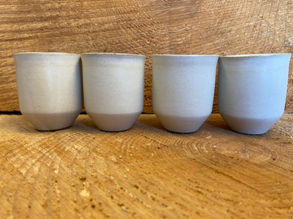 Aviero collection set of 4 espresso cups white by MARIA PORTUGAL TERRACOTA