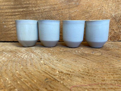 Aviero collection set of 4 espresso cups white by MARIA PORTUGAL TERRACOTA